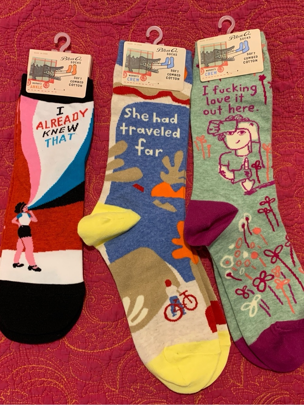 ⭐️NEW PRICE⭐️Blue Q Sock Bundle x 3 Pair NWT - Picture 4 of 5